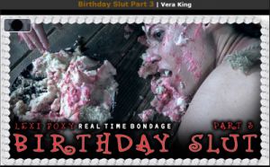 Realtimebondage - Birthday Slut Part 3 [2018,Realtimebondage,Vera King,rope,steel,punishment][Eng]