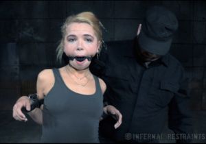 Fresh Faced Alina West Gets Some Unique Metal Bondage [2015,Torture,Submission,BDSM][Eng]