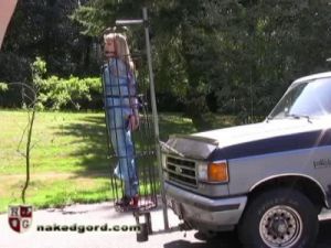 Wrapped, Hoisted, and Trucked part 2 [2017,suspension,girls on/as vehicles,collars][Eng]