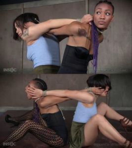 Hard bondage, spanking, strappado and torture for two girls part 1 [2019][Eng]