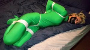 Trip Six Tied in Green Spandex [Eng]