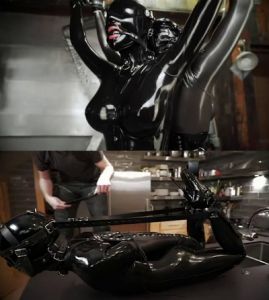 Super bondage, domination and torture for sexy girl in latex [2018][Eng]