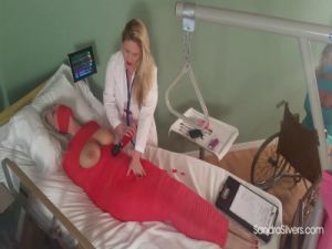 Nurse Lisa Gives Bondage Orgasm Therapy to Mummified  Part 2 of 5 [2017,Sandra Silvers,Bondage,torture,Rope][Eng]