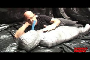 Medical Toys Mummification Fetish Fun With Plastic And Duct Tape [Eng]