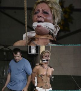 Hard bondage, torture and strappado for sexy naked blonde [2019][Eng]
