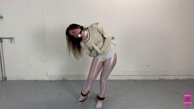 Rachel Adams straitjacket escape challenge [Bondage,torture,Rope][Eng]