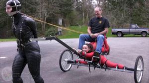 Testing the Splits Cart [2016,House of Gord,Wildflower,rope,device bondage torture,punishment][Eng]