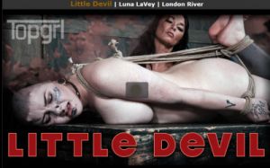 Little Devil [2017,TopGrl,Luna LaVey,Blue Eyes,Pussy Flogging,Tape Gag][Eng]