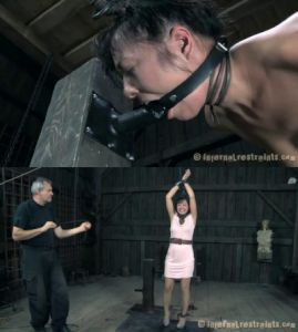 Tight bondage, strappado and torture for sexy brunette part 1 [2019][Eng]