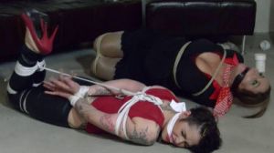 I knew hanging around a girl with a bunch of tattoos would just get me into trouble [2013,Born to Be Bound,Cassondra,BDSM,Hogtied,Rope Bondage][Eng]