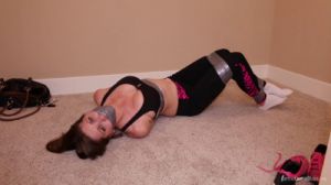 Gym Girl Bound and Sock Gagged [torture,Rope,BDSM][Eng]