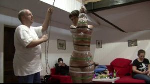 Mummification Challenge [2019,Rope,BDSM,torture][Eng]