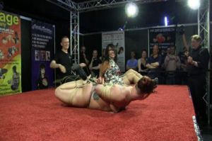 GiGi and Fayth Escape Attempt at Boundcon Pt 16 [Rope,BDSM,torture][Eng]
