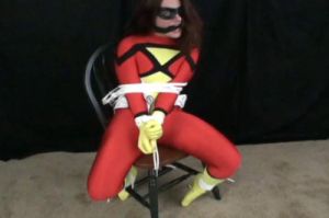 SpiderLady Fayth Masked, Bound and Tries to Escape [2019,BDSM,Rope,torture][Eng]