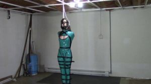 Cobie: Latex Catsuit and Leather Bondage [string,BDSM,torture][Eng]