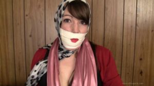 D.I.D Corporate Gag Research pt 19 - Playing with Scarves [torture,Bondage,Rope][Eng]