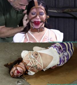 Bondage, hogtie and torture for very sexy brunette part 2 [2020][Eng]