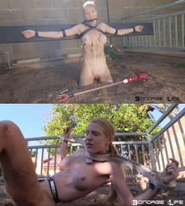 Hard bondage, domination and torture for naked hot blonde [2020][Eng]