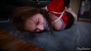 Taken Down and Hogtied [2020,Shelby Paris,Spandex Fetish,Ballgagged,Shiny Tights][Eng]