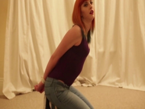 Amber in Jeans and Rope [2015,Punishment,Spanking,Bdsm][Eng]