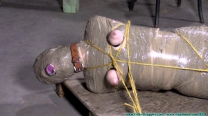 Diamondly Captured, Mummified for Shipping - Pt 4 [2020, crotchrope, pantyhose, nipple clamps][Eng]