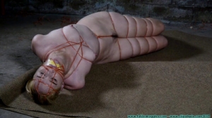 Ariel Suffers in a Thin Twine Nude Hogtie - Part 3 [2020,barefoot, nude, Blondes][Eng]