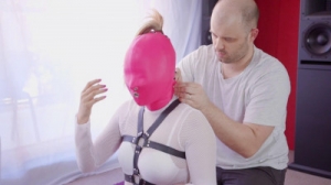 White Fishnet Bodysuit [2020,BDSM,Rope,Bondage][Eng]