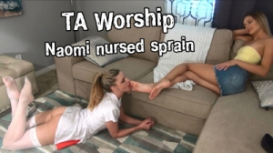 Naomi nursed sprain [TAWorship,Honey Crest,Foot worship,Lesbian,Foot fetish][Eng]