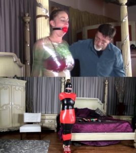 Tight bondage, domination and mummification for very hot model [2018][Eng]