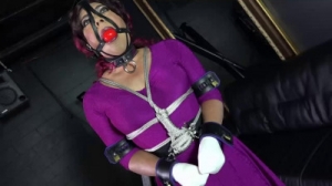 Sybil purple cuffedup dungeon [2020,torture,Bondage,Rope][Eng]