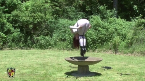 Butt Thrusting Fountain Girl [Eng]