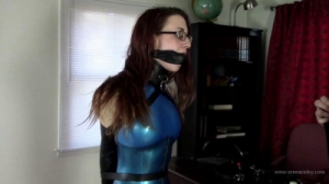 Nichole Skye - Latex and Leather Bound in Blue [2021,BDSM][Eng]