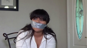 Cocky hawaiian blabber mouth taped and gagged [2021,BDSM,Rope,Bondage][Eng]