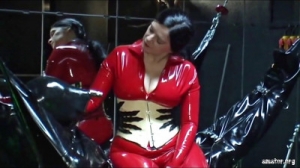 Rubber Mummification - Lady Isis and Sklave [Femdom and Strapon][Eng]