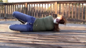 Madalynn - Hogtied on the Pier [BDSM,Rope,BDSM,Bondage][Eng]