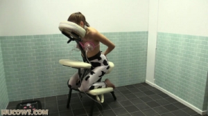 Britney-Massage Chair Udder Pump [2020,BDSM,ball gag,milk machine,bondage][Eng]