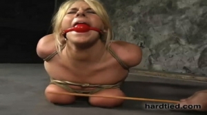Bondage, spanking, hogtie and torture for blonde part 2 [2021,BDSM][Eng]