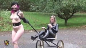 Bondage, spanking and domination for model in latex [2021,BDSM Latex][Eng]