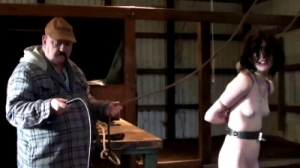 Bondage, spanking and domination for naked slavegirl [2021,BDSM][Eng]