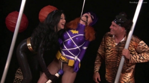 The Perils of Batgirl - Helping Hands Part 2 [2020,BDSM Latex,Angela Sommers,Legs,Ball Gag ,Crotch Rope ][Eng]