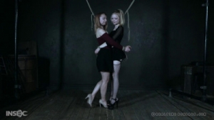 Slim cuties Alice and Jacey are tied together [2019,BDSM,Alice,Whipping,BDSM,Humiliation][Eng]
