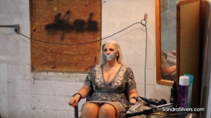 Tresses in Distress! A Trip to the Salon Leaves Sandra in a Sticky Situation [BDSM,BDSM,Bondage,Rope][Eng]