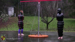A Walk in the Rain [2011,BDSM Latex,House of Gord,Iridal,outdoors,corsets,catsuits][Eng]