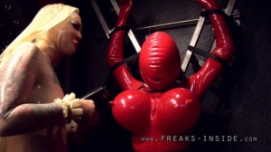 Red rubber boobs scene 2 [2012,BDSM Latex,Bdsm,Rubber,Latex][Eng]
