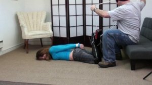 Penny Tied in Jeans and Over the Knee Boots Part-1 [BDSM,BDSM,Bondage,Rope][Eng]