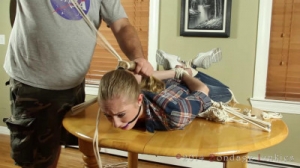 Laci vs. The Table Tickles [BDSM][Eng]