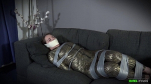Catburglar in Tape Bondage - Olga [BDSM][Eng]