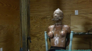 Thighs Spread Chair Tie for Amanda Fox part 2 [BDSM][Eng]