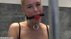 Sophia in cage [2021,BDSM,Cuffed,Tied,Bondage][Eng]