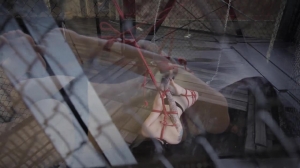 NoYuno -  Strappado drooling tied toes in the cage